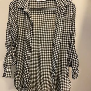 Casual shirt, women, white and black, calvin klein